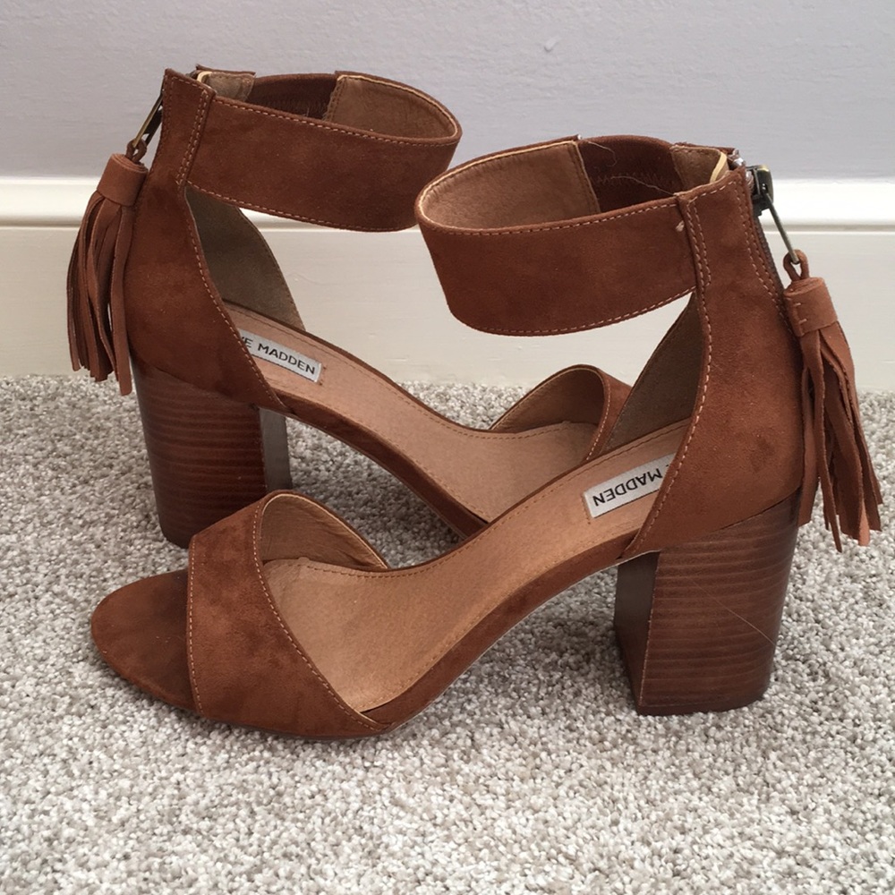 Steve Madden Brown Block Heels